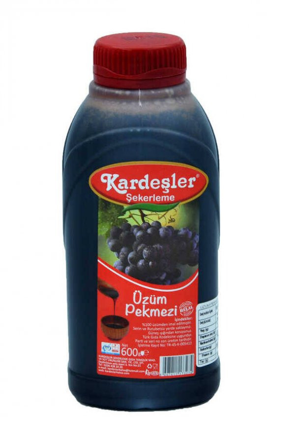 Kardeşler Üzüm Pekmezi (%100 Üzüm) Bidon 600 G ürün görseli 1