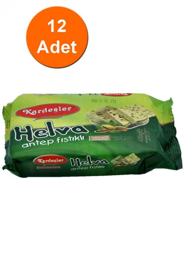 Kardeşler Antep Fıstıklı Tahin Helva 400 G x 12 Adet ürün görseli 1