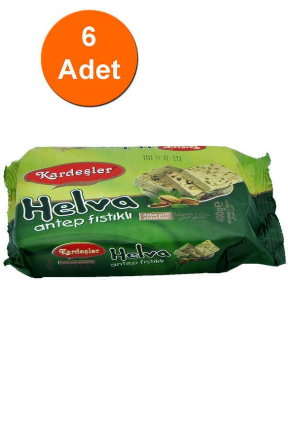 Kardeşler Antep Fıstıklı Tahin Helva 400 G x 6 Adet ürün görseli 1
