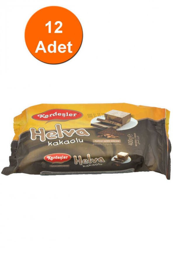 Kardeşler Kakaolu Tahin Helva 400 G x 12 Adet ürün görseli 1