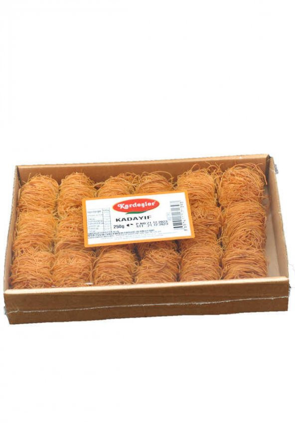 Kardeşler İnce Sarma Kızarmış Tel Kadayıf Kutu 250 G ürün görseli 1