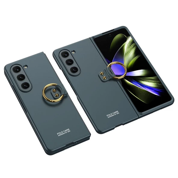 Gpack Samsung Galaxy Z Fold 5 Kılıf Kıpta Ring Mat Sert Kapak ürün görseli 1