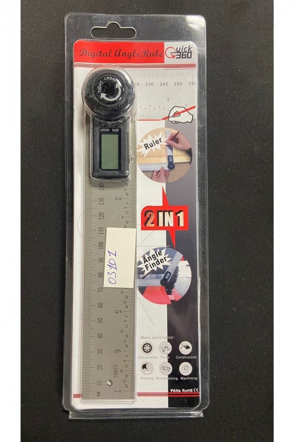 Bts 03103 Dijital Açı Ölçer Cetvel 200 Mm ürün görseli 1
