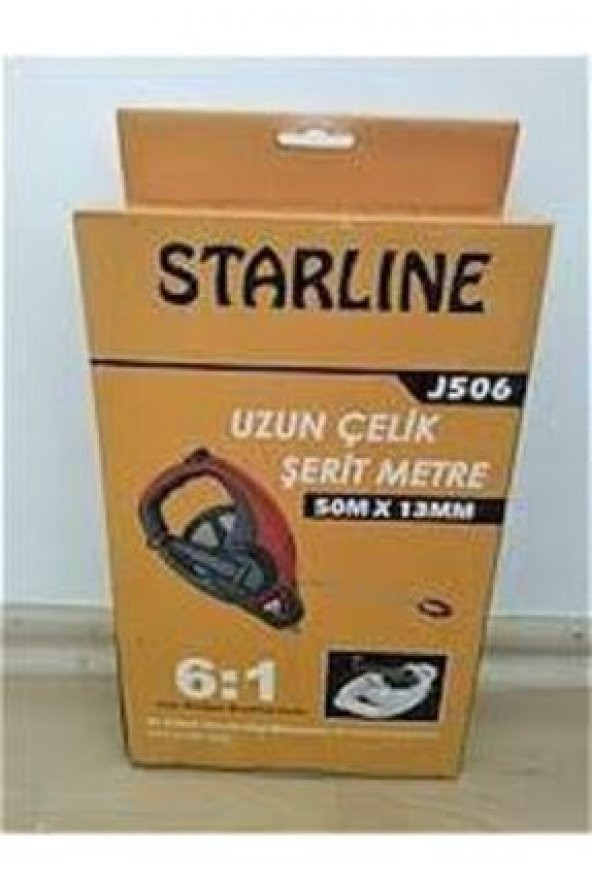 STARLİNE 50 METRELİK J506 ARAZİ TİPİ SAPLI ÇELİK ŞERİT METRE ürün görseli 1