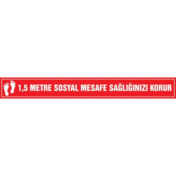 SOSYAL MESAFE KORUMA  BANDI YAPIŞKANLI ürün görseli 1