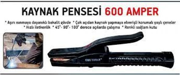 Kaynak Pensesi 600 Amper Kaynakcı Pensi ürün görseli 1