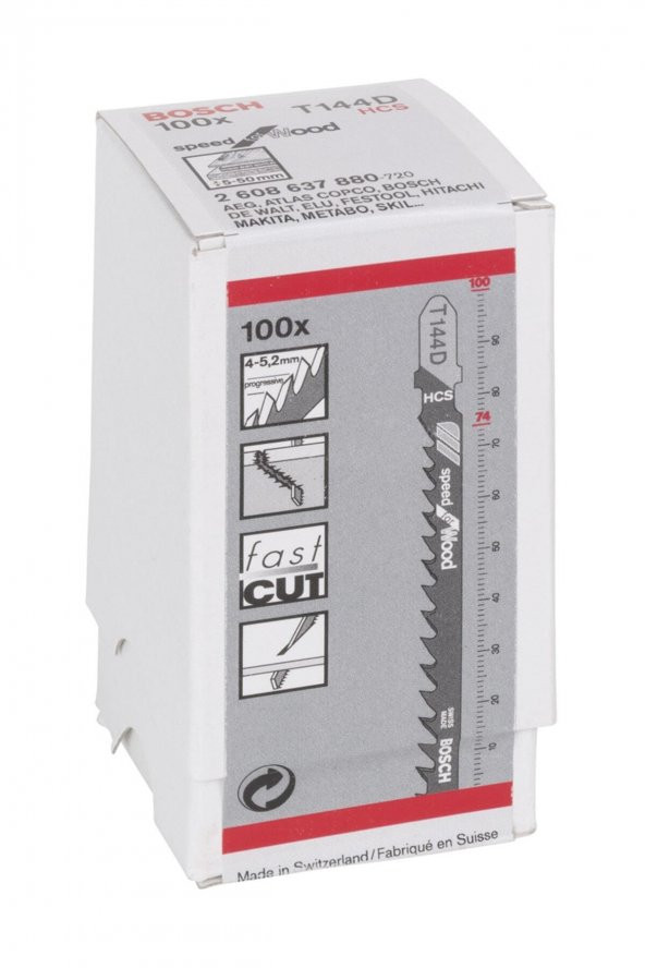 T 144 D Speed For Wood Dekupaj Testeresi Bıçağı - Resim 2