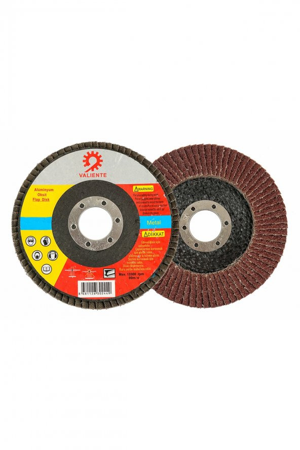 Flap Disc Alüminyum Oksit 115x22 80kum Nk 10 adetli zımpara 10lu ürün görseli 1
