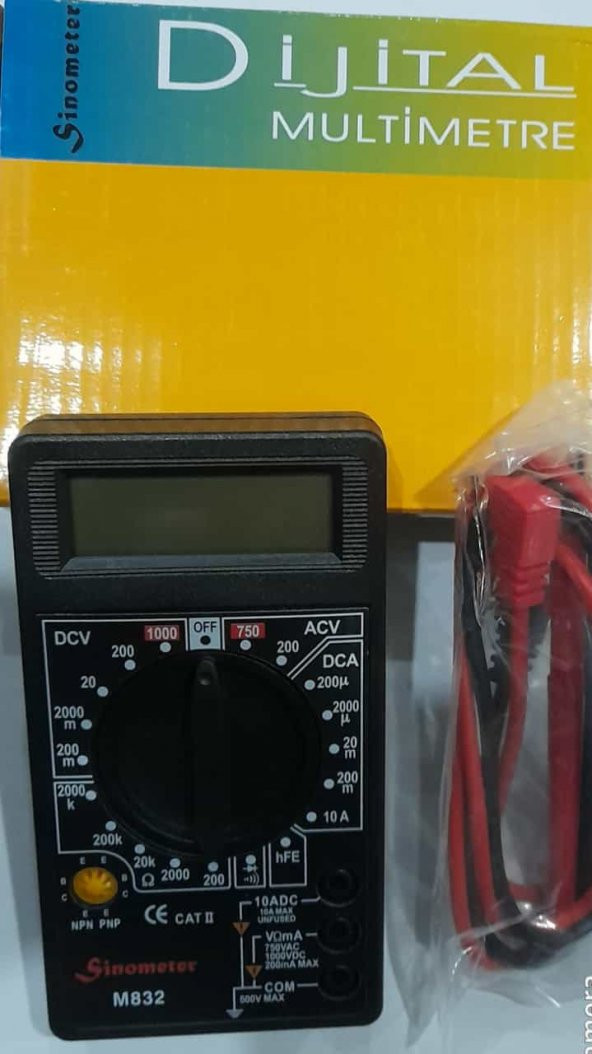 DİJİTAL MULTİMETRE ELEKTRONİK M832 ürün görseli 1