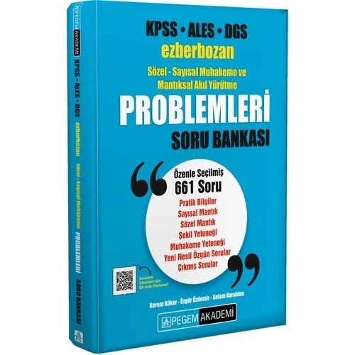 PEGEM KPSS ALES DGS PROBLEMLER SORU BANKASI ürün görseli 1