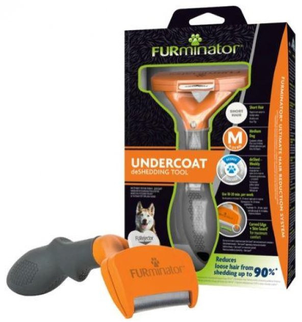 Furminator Short Hair Kısa Tüy Köpek Tarağı Medium ürün görseli 1