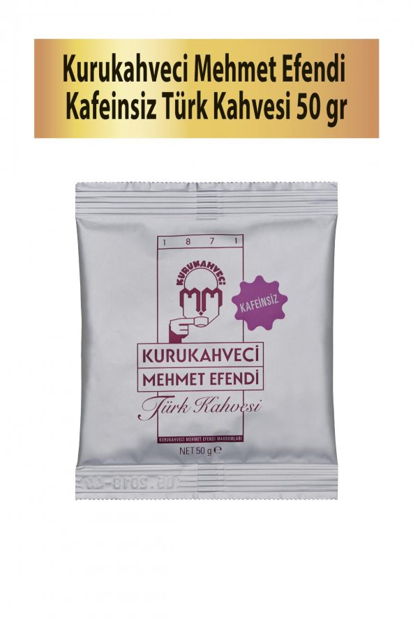 Mehmet Efendi Kafeinsiz Türk Kahvesi 50 gr ürün görseli 1