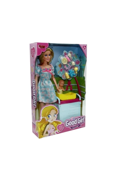 29cm Akesuarlı Beşikli Bebek - 8135 ürün görseli 1