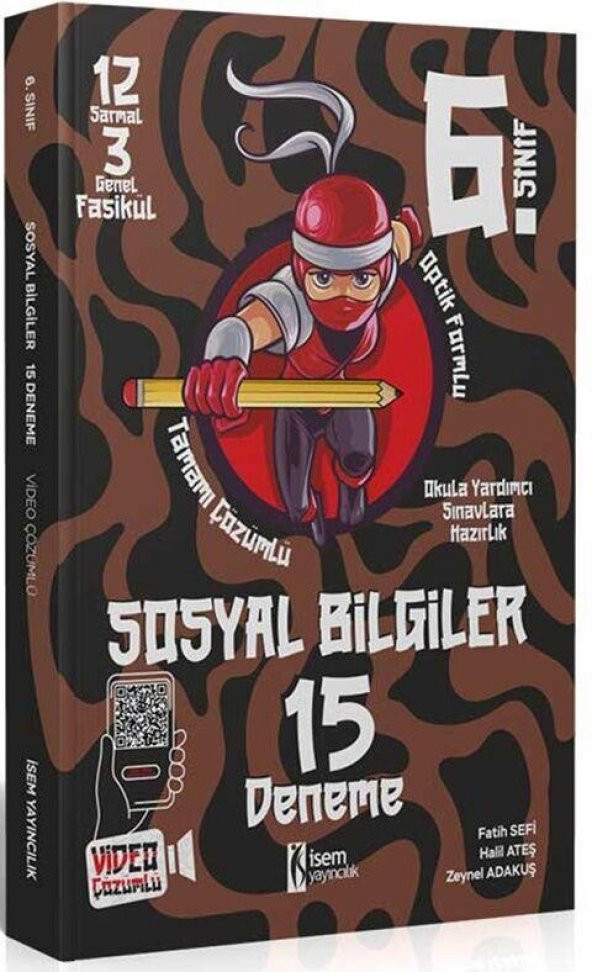6. Sınıf Sosyal Bilgiler 15 Deneme İsem Yayınları ürün görseli 1