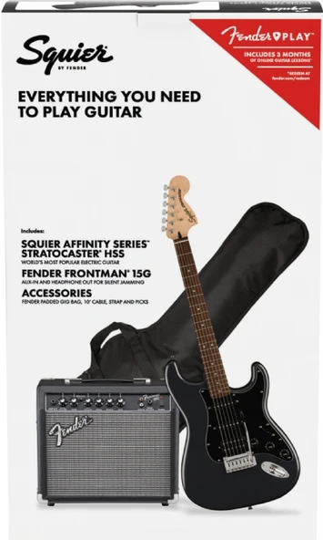 Squier Affinity Strat HSS LRL CFM Frontman 15G Set - Resim 2