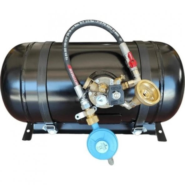 Step Karavan Lpg Tankı Yatay 32 Litre Hazır Set ürün görseli 1