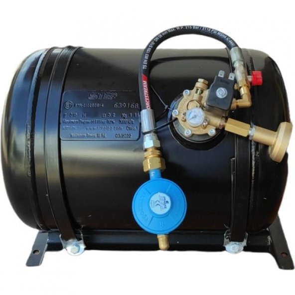 Step Karavan Lpg Tankı Yatay 32 Litre Hazır Set ürün görseli 1