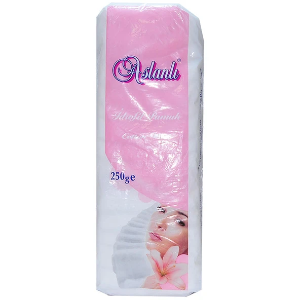 Aslanlı İdrofil Pamuk 250 Gr Paket Cotton Wool ürün görseli 1