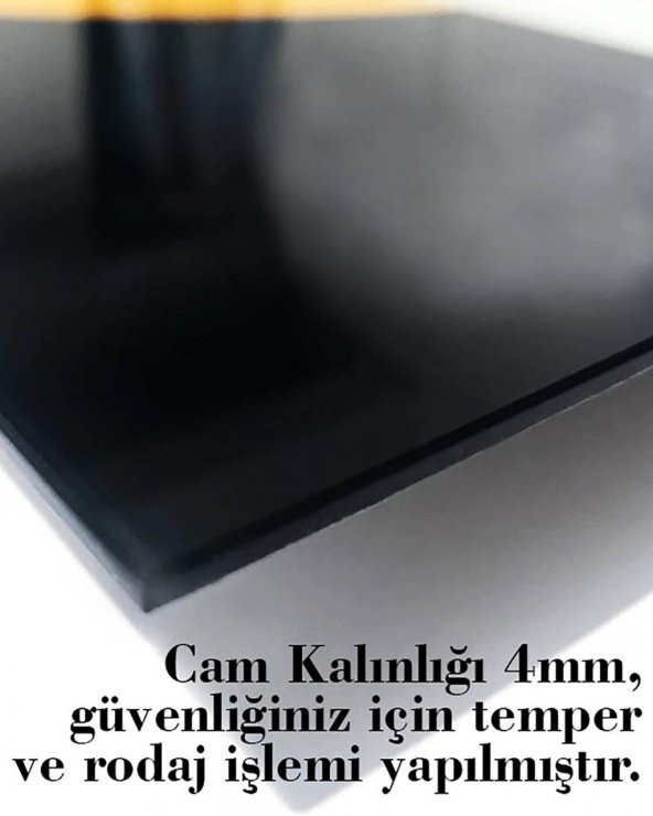 Sebzeler Cam Tablo 4mm Dayanıklı Temperli Cam - Resim 4