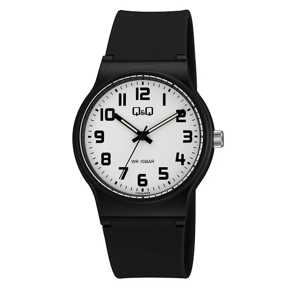 Q&Q VS50J009Y Su Geçirmez Silikon Kordonlu Rakamlı Unisex Kol Saati ürün görseli 1