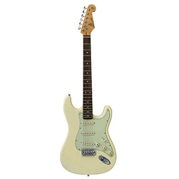 SX SST62+ VWH Stratocaster Elektro Gitar (KILIF+ASKI JAK+PENA) ürün görseli 1