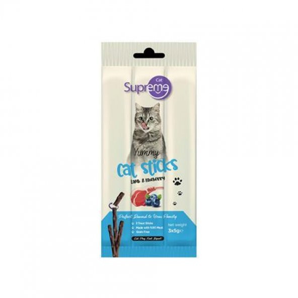 Supreme Cat Sticks Kuzulu Yaban Mersinli Kedi Ödül 3*5 Gr ürün görseli 1