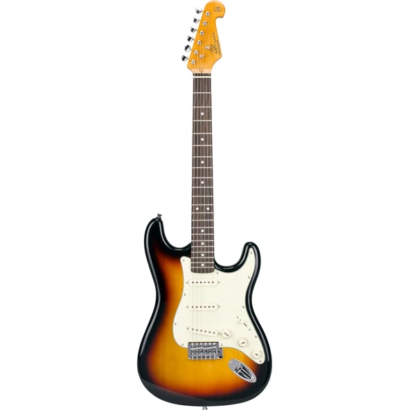 SX SST62+ 3TS Stratocaster Elektro Gitar (KILF+ASKI+JAK+PENA) ürün görseli 1