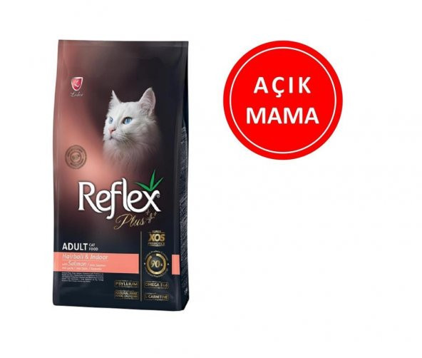 Reflex Plus Hairball Somonlu Kedi Maması 1 kg AÇIK ürün görseli 1