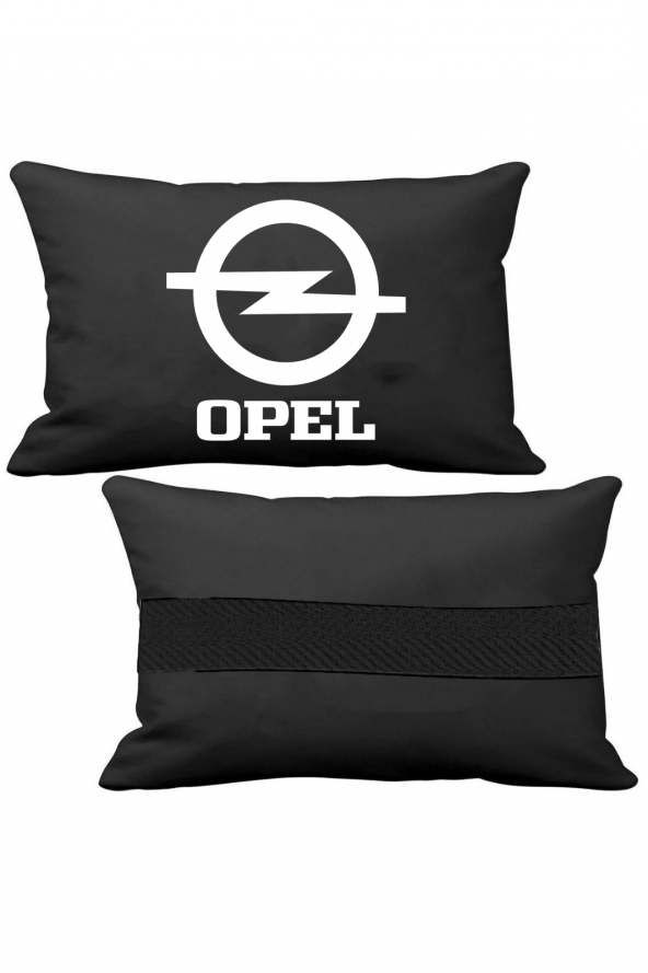 Öziron Opel Agila Oto Koltuk Boyun Yastığı 2 Adet Opel Amblem Logolu Siyah Ortopedik Yastık ürün görseli 1