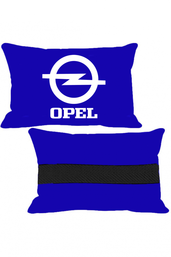 Öziron Opel Adam Oto Koltuk Boyun Yastığı 2 Adet Opel Amblem Logolu Lacivert Ortopedik Yastık ürün görseli 1