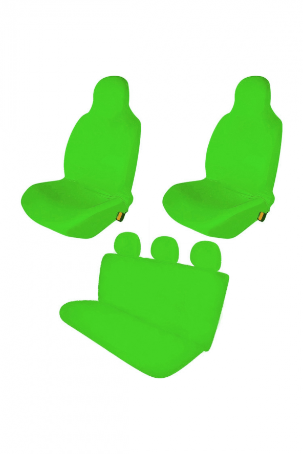 Öziron Seat Marbella Oto Yeşil Koltuk Koruyucu Kılıf Penye Servis Kılıfı Ön Arka Takım ürün görseli 1
