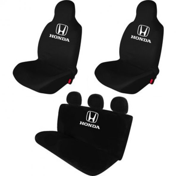 Öziron Honda Civic Oto Koltuk Kılıfı Koruyucu Logo Baskılı Penye Servis Kılıfı ürün görseli 1
