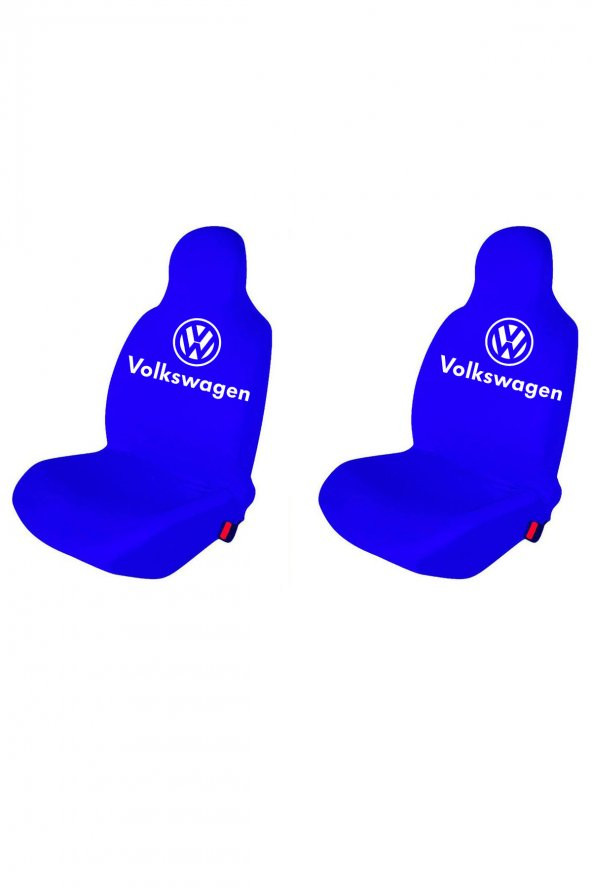 Öziron VW Touran Oto Koltuk Servis Kılıfı Logo Baskılı Ön Koltuklar Mavi ürün görseli 1