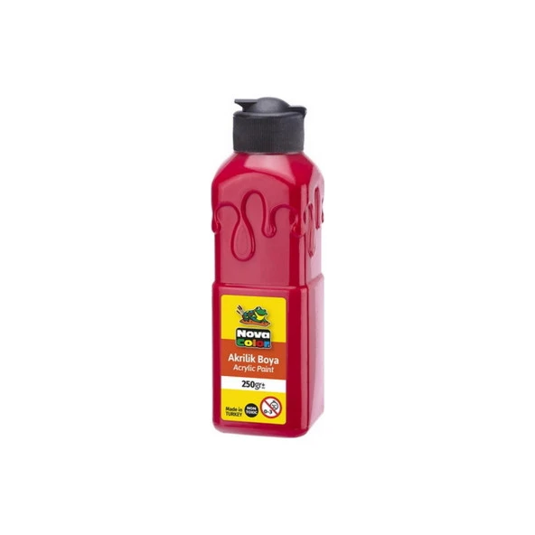 Nova Color Akrilik Boya 250 Gram Kırmızı Akrilik Boya ürün görseli 1