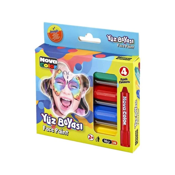 Nova Color Yüz Boyası 4 Lü Set 4 Renk Yüz Boyası ürün görseli 1