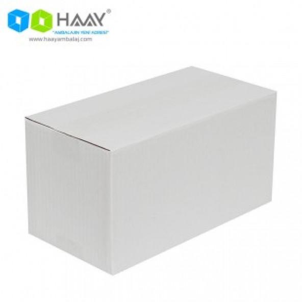 HAAY AMBALAJ 29x15x15cm Tek Oluklu Beyaz Koli (25 Adet) ürün görseli 1