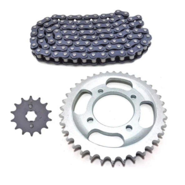 Kmtmak Motorsiklet CGL 125 Ön Arka Dişli Zincir Set Çelik Jant Uyumlu ürün görseli 1