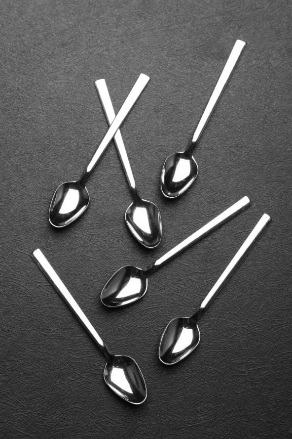 Hazarpazar 6 Parça 6 Kişilik Natural Düz Çay Kaşığı ürün görseli 1