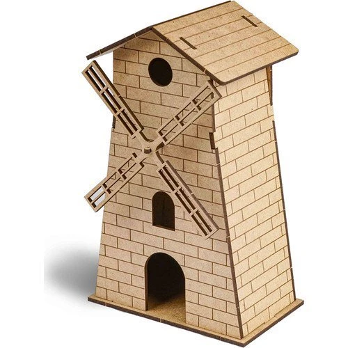Südor Ahşap Maket Değirmen Boyama Seti 16x10x7cm ürün görseli 1