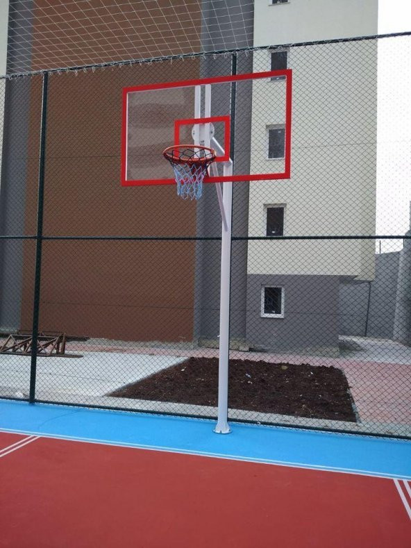 Mia Basketbol Potası 105*180 8 mm Solid Polikarbon 45 cm Sabit Çember ürün görseli 1