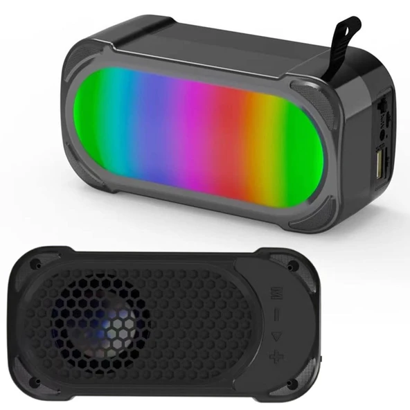 Müzik Kutusu Şarjlı Bt/Usb/Sd/Aux/Fm Rgb Ledli Ranchı Rcmk-102 ürün görseli 1
