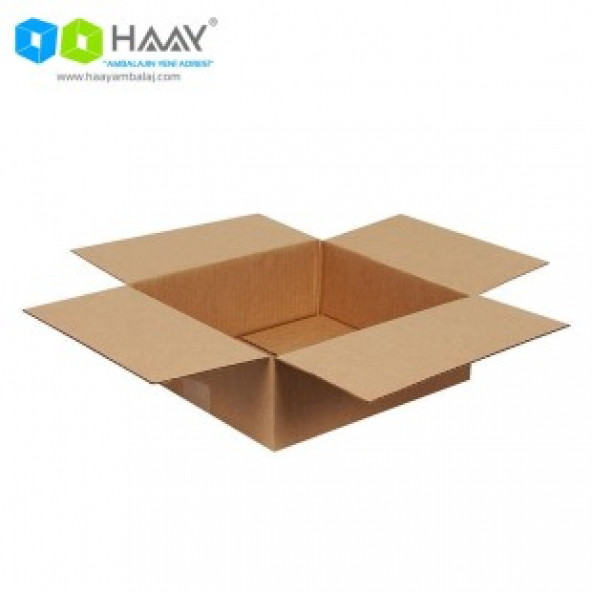 HAAY AMBALAJ 26x24x9cm Tek Oluklu Koli - Kraft (25 Adet) ürün görseli 1