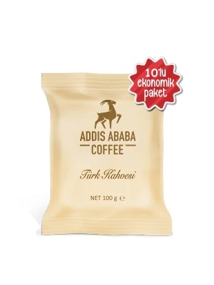 Addis Ababa Coffee KOD YOK  Yemen Türk Kahvesi 100 gr x 10 adet ürün görseli 1