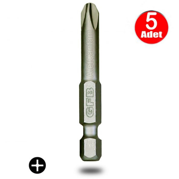AletÇantam Gfb Bits Yıldız Uç Vidalama Matkap Ucu Ph3 x 50mm - 5 Adet ürün görseli 1