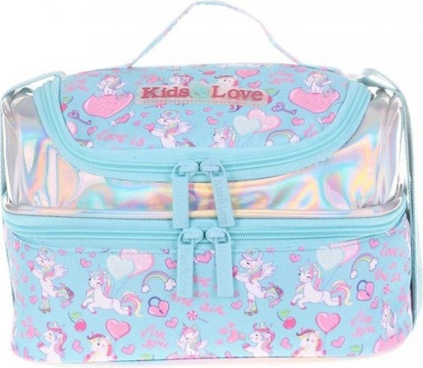 Kaukko Kids&love Ayna - Taş Unicor Beslenme Çantası L7094 ürün görseli 1