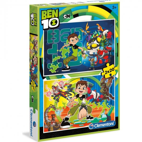 Clementoni 2 Adet 20 Parçalı Ben 10 Yapboz Puzzle Clementoni 3 Yaş ve Üzeri Çocuk Yapbozları ürün görseli 1