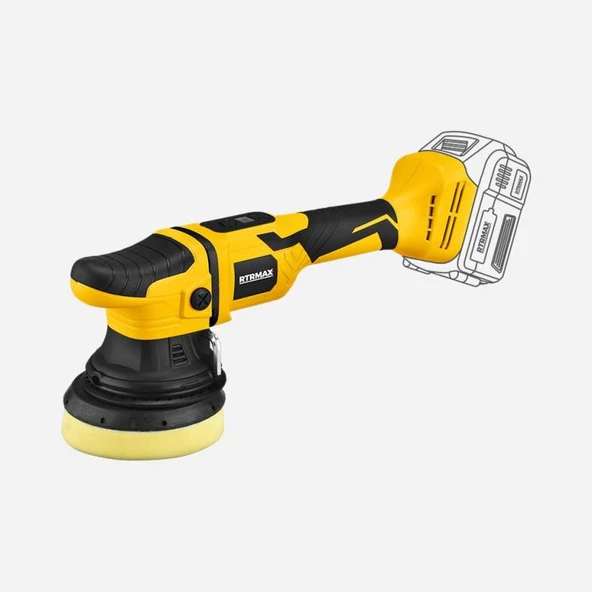 RTRMAX RTX2059B AKÜLÜ KÖMÜRSÜZ DEVİR AYARLI ORBİTAL POLİSAJ 18V 4AH 125MM X-LION !!AKÜSÜZ VE ŞARJ ALETSİZ SATILMAKTADIR.!! ürün görseli 1