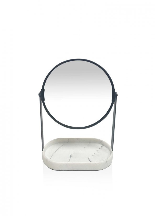 The Mia Marble Makyaj Aynası 18x10x25 cm ürün görseli 1