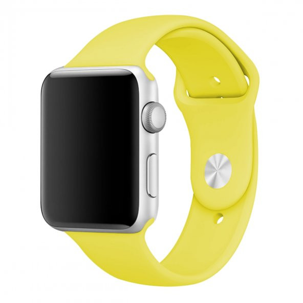 E2M CLASSIC SİLİKON APPLE WATCH KORDON 42-44-45-49MM SARI ürün görseli 1