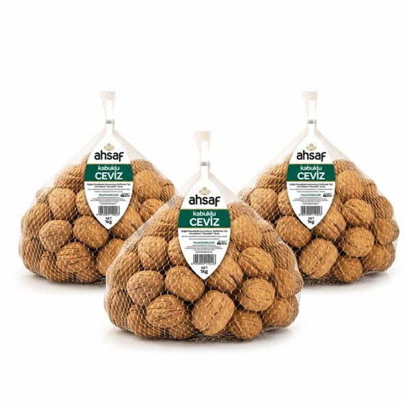 Kabuklu Chandler Yerli Ceviz (JUMBO/LARGE) 1 Kg File (3'LÜ EKONOMİK PAKET) ürün görseli 1